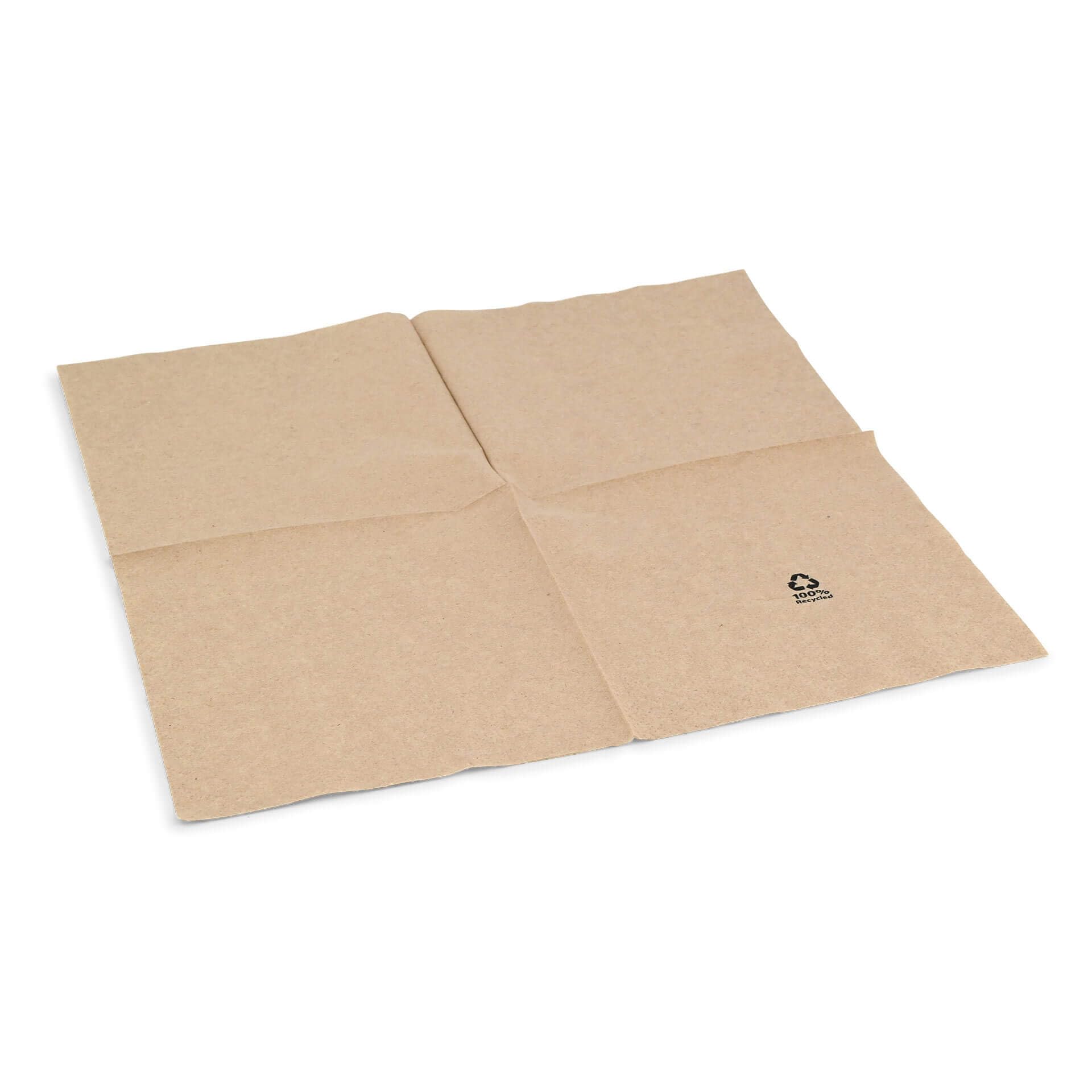 BIOZOYG Servilletas orgánicas ecológicas de papel reciclado I Servilletas de papel 33 x 33 cm I 2400 piezas de servilletas sin blanquear, biodegradables, compostables