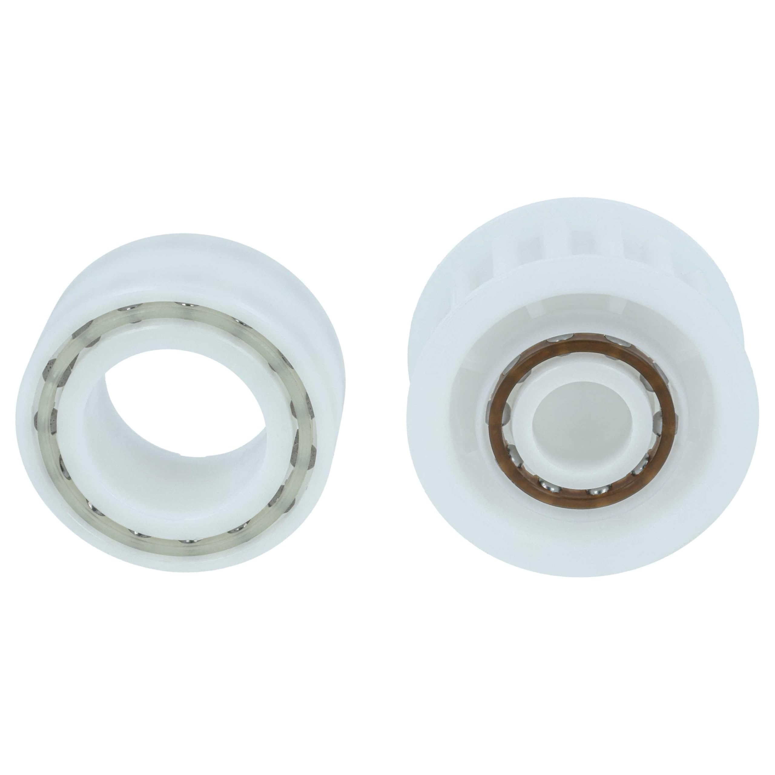 vhbw 4X Führungsräder, 2X Riemenscheiben Ersatz für Maytronics Dolphin 3884997-R6, 3884997-R3 für Poolsauger