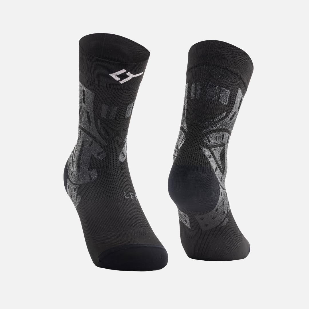 FLOKY Ankle Support Tobillera Biomecánica de Compresión Multisport Tenis Fútbol Padel Estabiliza la Articulación Con Bandas de Silicona Protege los tendones y los músculos.