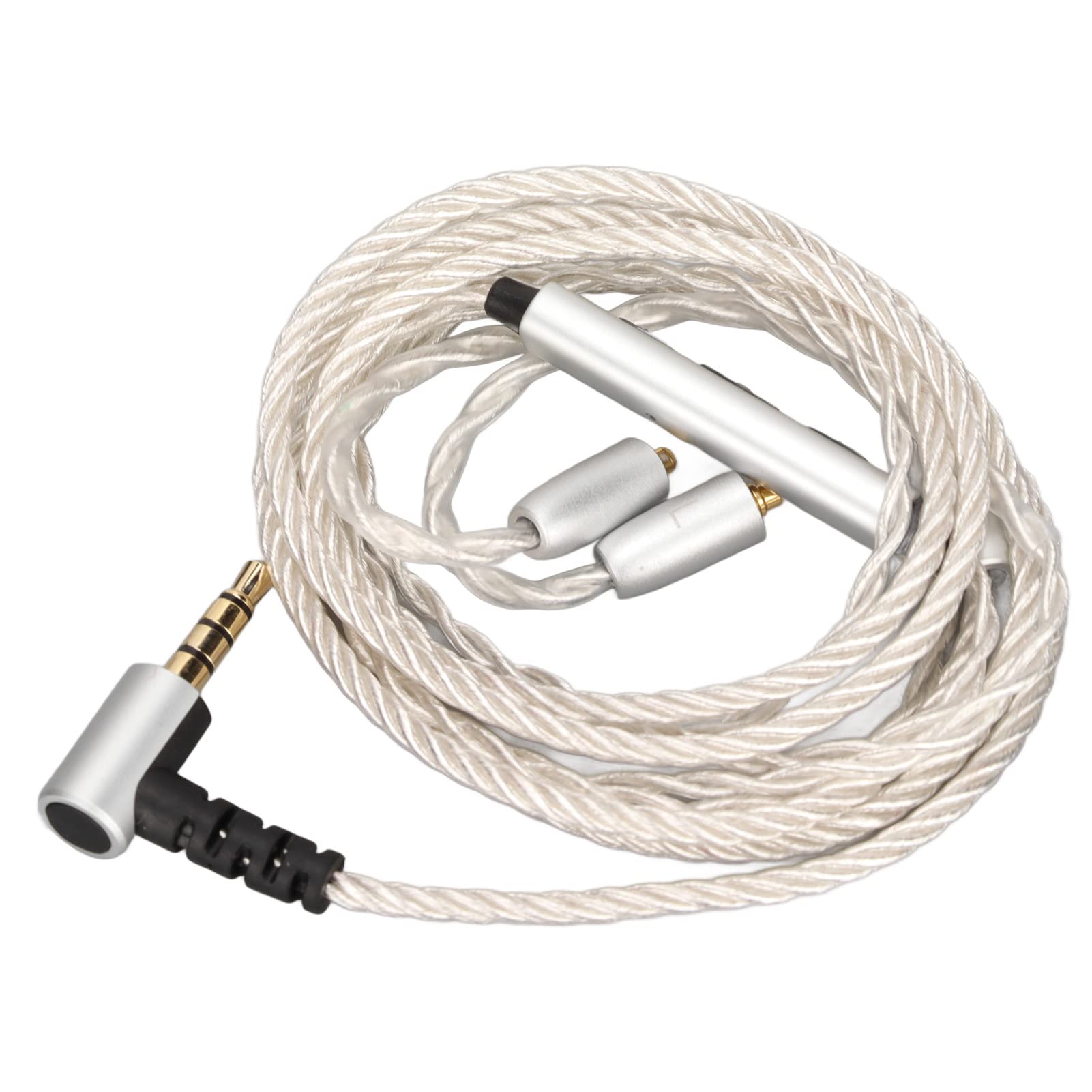 Earphone Upgrade Cable, 184 Core MMCX Replace Headset Wire with Mic Volume Control, Silver Plated Copper for SE846 SE535