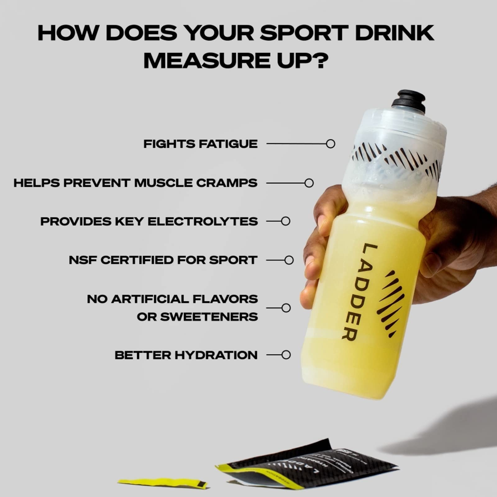 LADDER Sport Hydration Mix Powder, Electrolyte Supplement Drink Mix with Sodium, Potassium