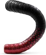 JRC Components Orimono Metallic Bicycle Handlebar Tape | Set of 2 Comfortable Bar Tape for Road Bike | Gravel Bicycle Handlebar Wrap with Bar End Plugs | Enhance Your Bike Grip - (Red)