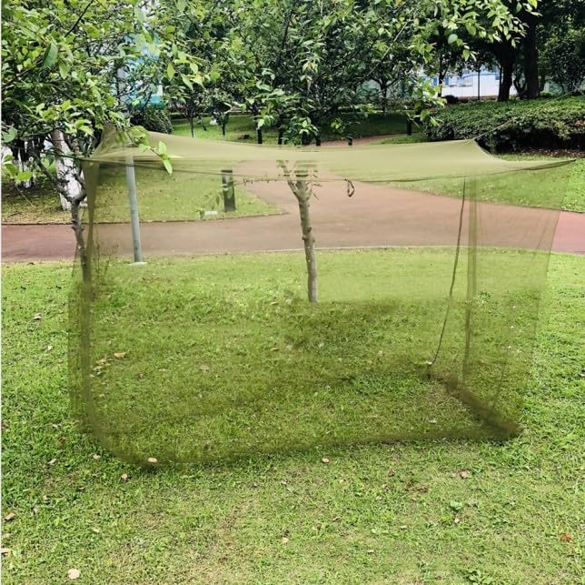 Portable Midge Net for Bed Ultrafine Mesh Dome Canopy for Outdoor Camping - Quick Install Fly Protection Tent 77x32x63 Inches