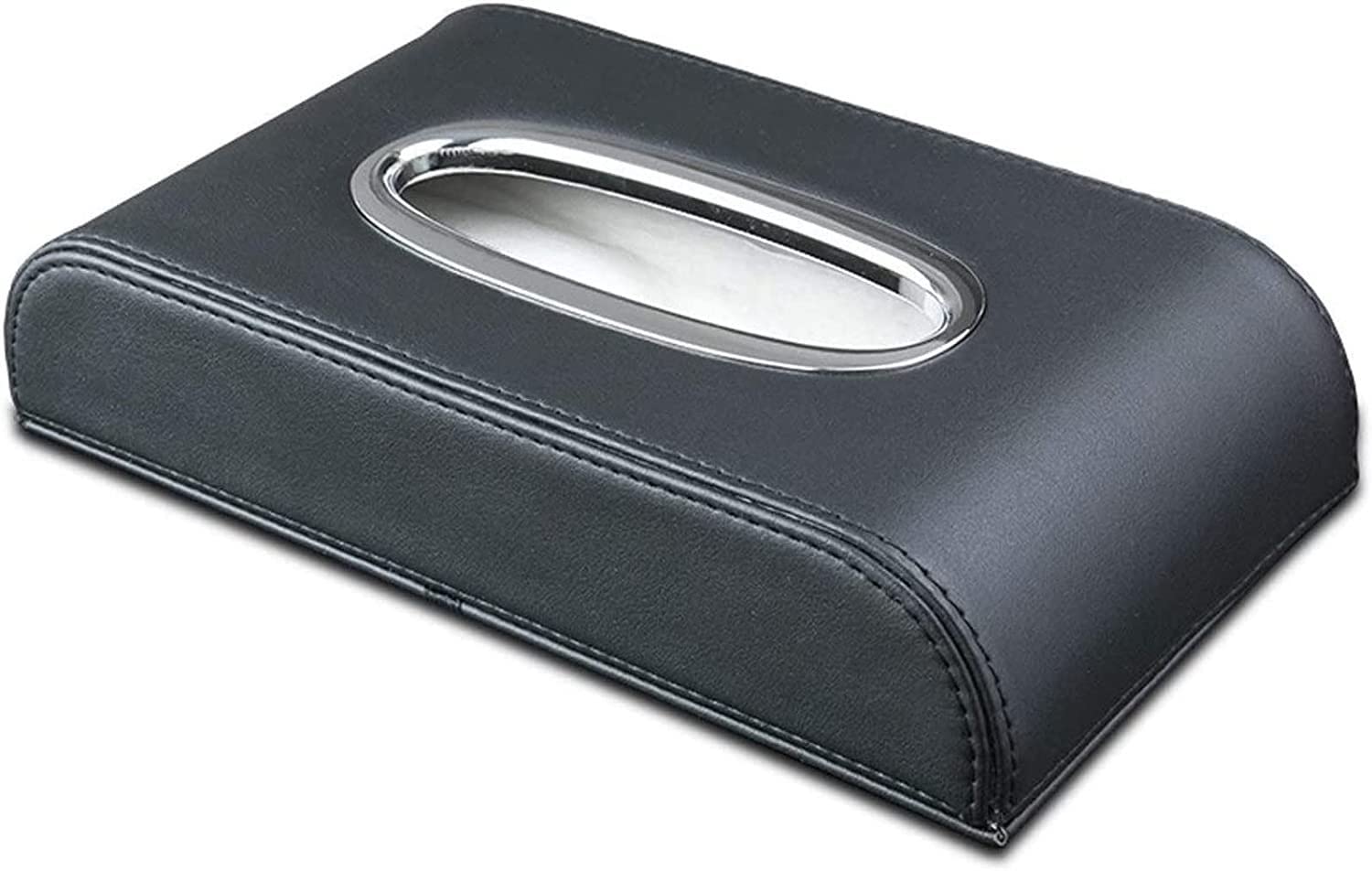 GTHTUHFD Modern Square Paper Facial Tissue Box Holder For Bathroom Vanity Countertops Bedroom Dressers Night Stands Desks And Tables - Black