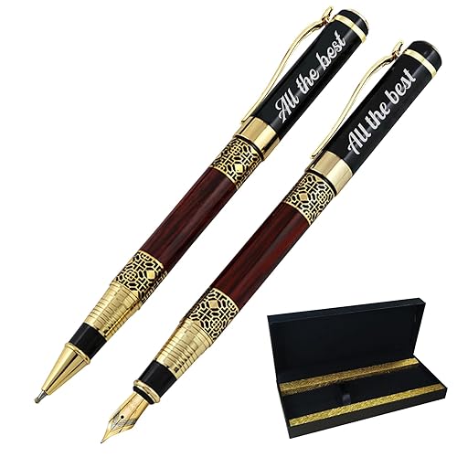 Personalized pens & Gel pens with your Names Company Names, Office Gift Pen Set, with Pen Box Gift for Colleague Teachers Friends Business