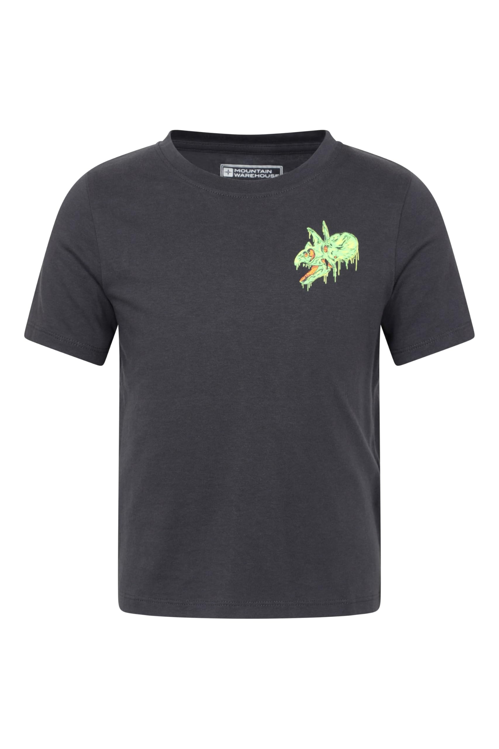 Mountain Warehouse Charcoal Dripping Dino Kids Tee Kids Size 11-12 Years