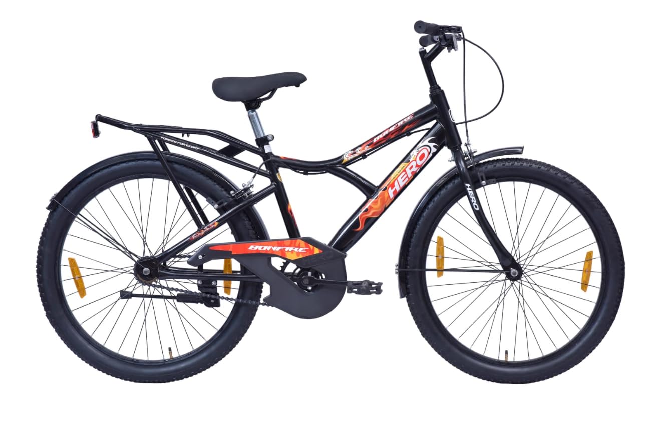 Bonfire Cycle by Hero Super Premium with Metal MUGUARD 26T Single Speed Cycle-image-11