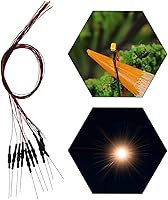 Vista 68 de Evemodel L0402B 20pcs pre-cableado SMD LED 0402 Bule Diodo emisor de luz 12V pre-soldado Micro Litz cable cable longitud 7.8 pulgadas (7.9 in)