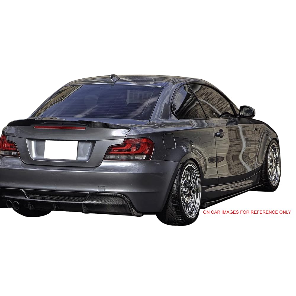 Pre-Painted Trunk Spoiler Compatible with 2007-2013 BMW E82 1 Series, M4 Style #300 Alpine White III ABS Rear Tail Wing Available by IKON MOTORSPORTS