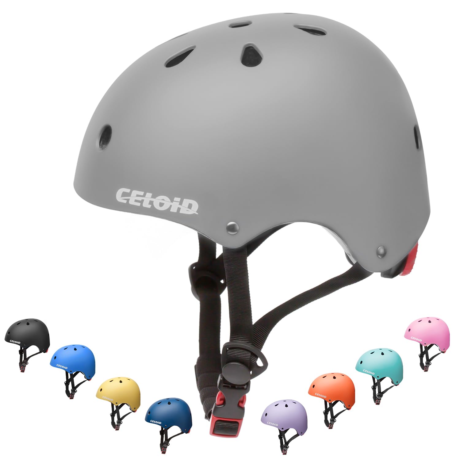 Kids Bike Helmet,Toddler Skateboard Helmets for Ages 5-8-14-16 Years Boys Girls,Adjustable Multi-Sport Bicycle Skateboarding Roller Skating Scooter Balance Bike Helmet — view 22