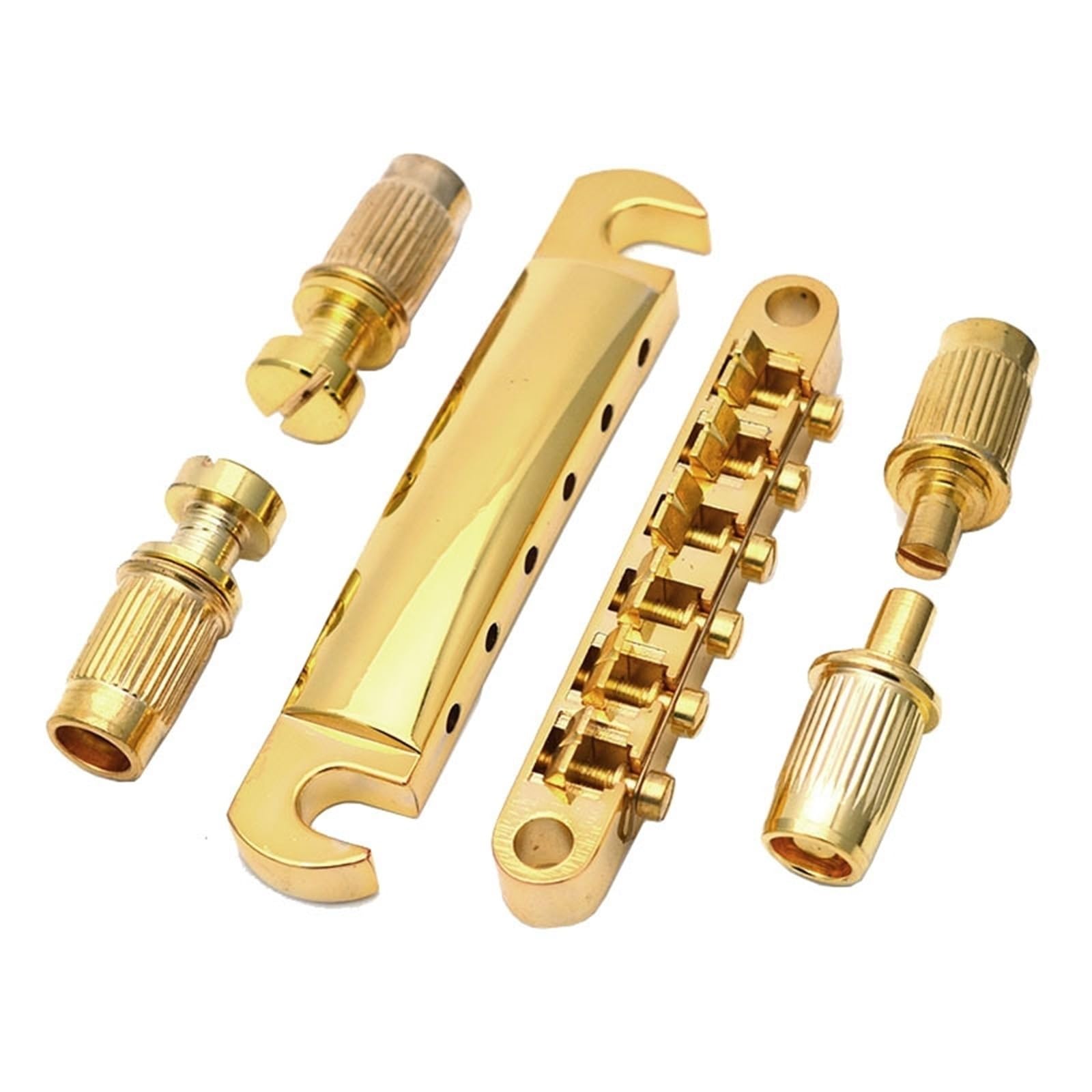 Guitar Bridges Upper And Lower Bridge Tailpieces Are Suitable For LP EPI SG Electric Guitars(Gold)