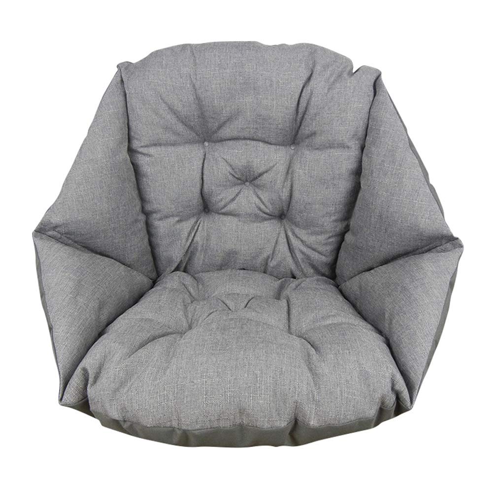 Cuscino morbido di alta qualità – Cuscino ergonomico di supporto per la schiena per sedie da ufficio, casa, cucina e giardino, 40 x 47 x 47 cm, grigio comodo cuscino per una migliore esperienza di