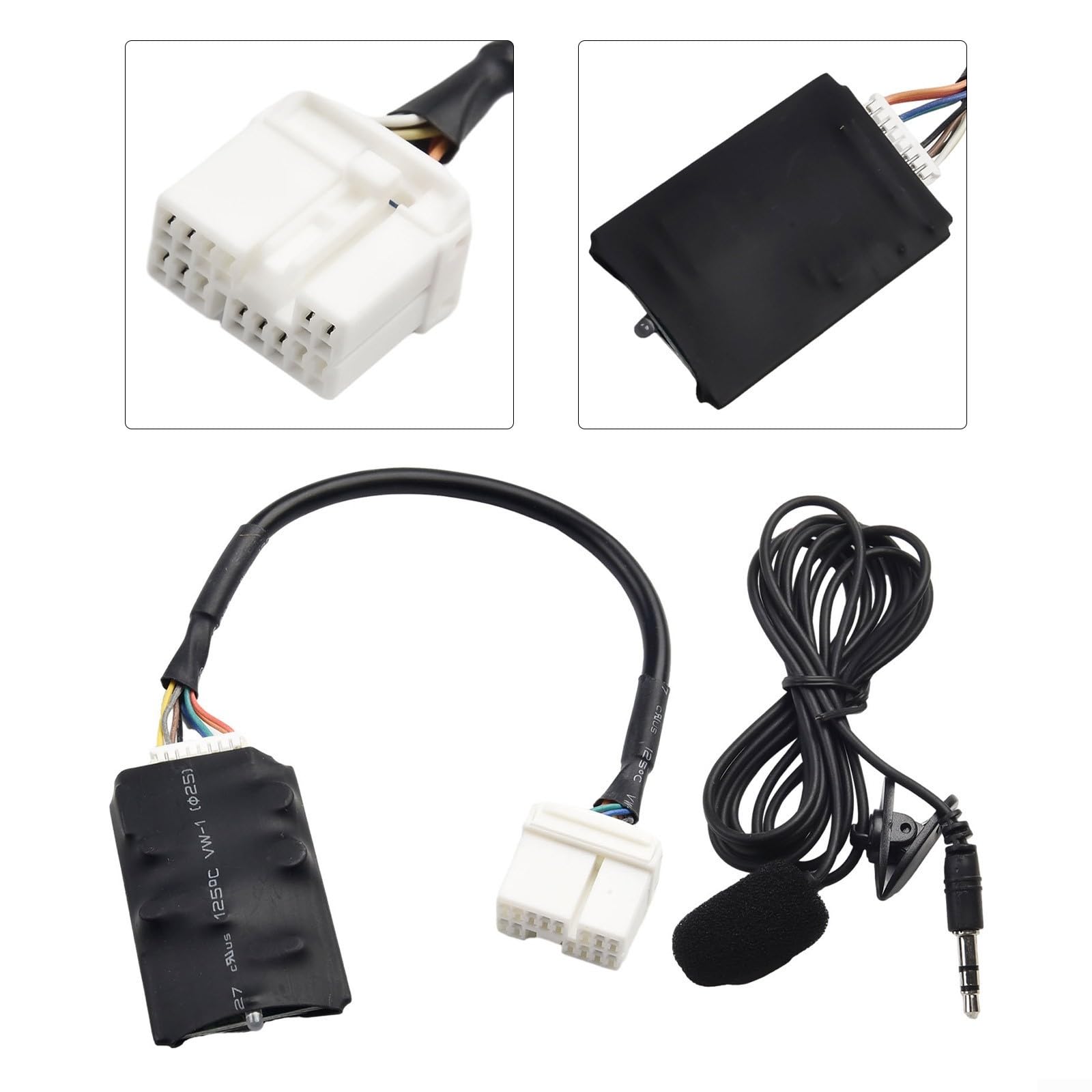 Kompatybilny z Bluetooth kabel adaptera AUX do Honda Accord 2003-2011, Civic 2006-2010, CR-V 2004-2011, moduł wejściowy stereo z przyłączem mikrofonowym
