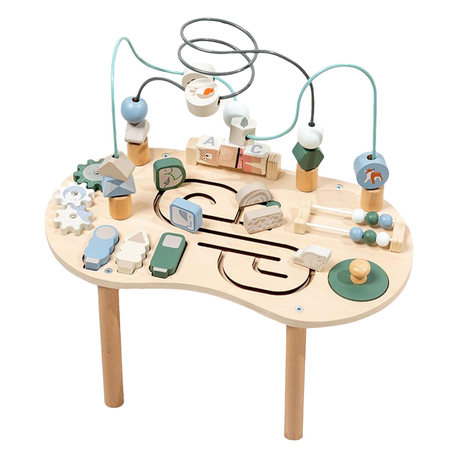 Table sensorielle pour tout-petits en bois table de jeu dès 12 mois