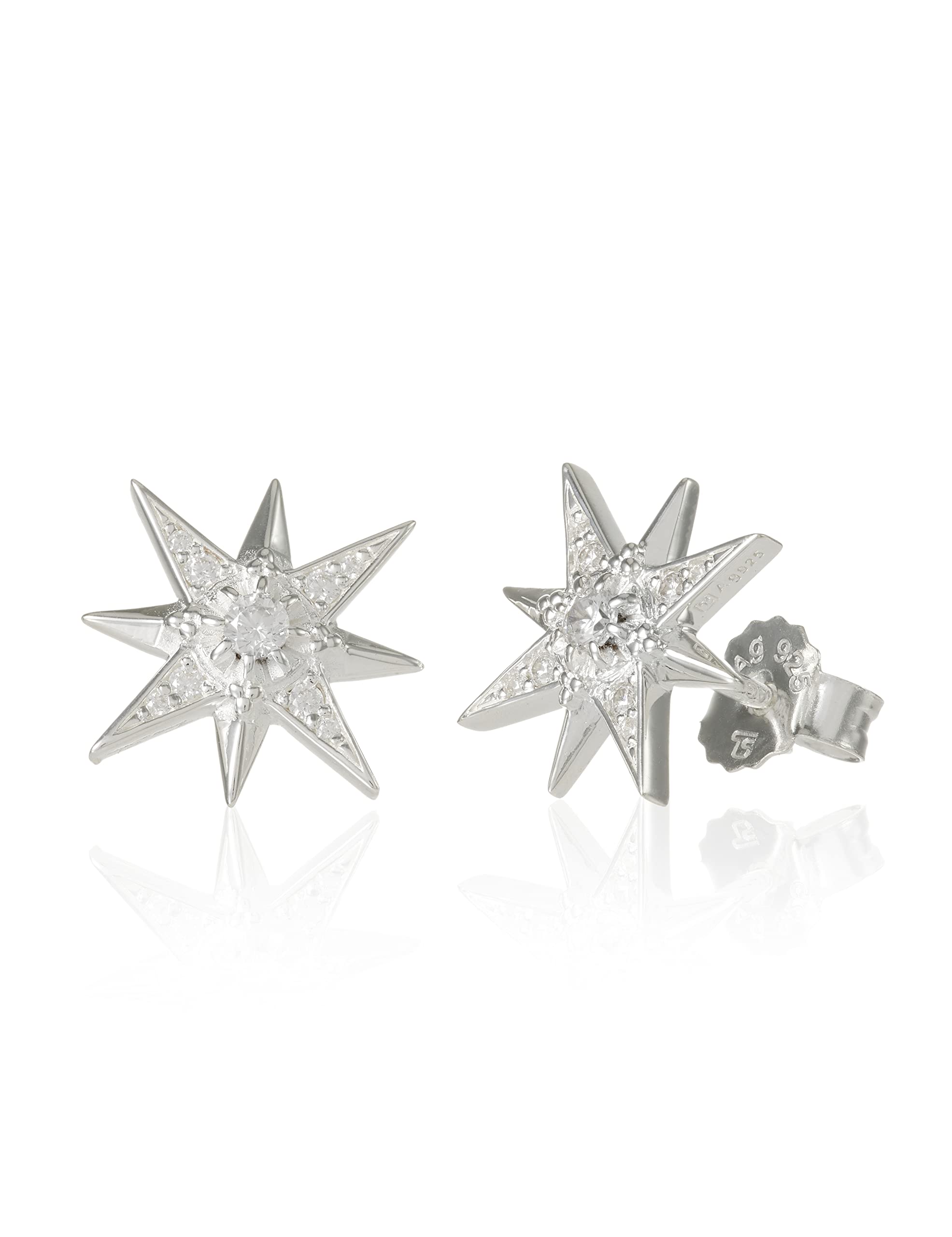 Thomas Sabo Sterling Silver Thomas Sabo White Zirconia Magic Stars Ear