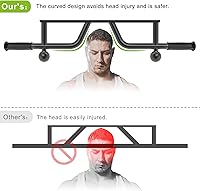 Vista 4 de SELEWARE Heavy Duty Welded Pull Up Bar, Versatile Doorway Wall Mount, Joist Mounted, and Ceiling Mounted Chin Up Bars, Thick Metal Sturdy