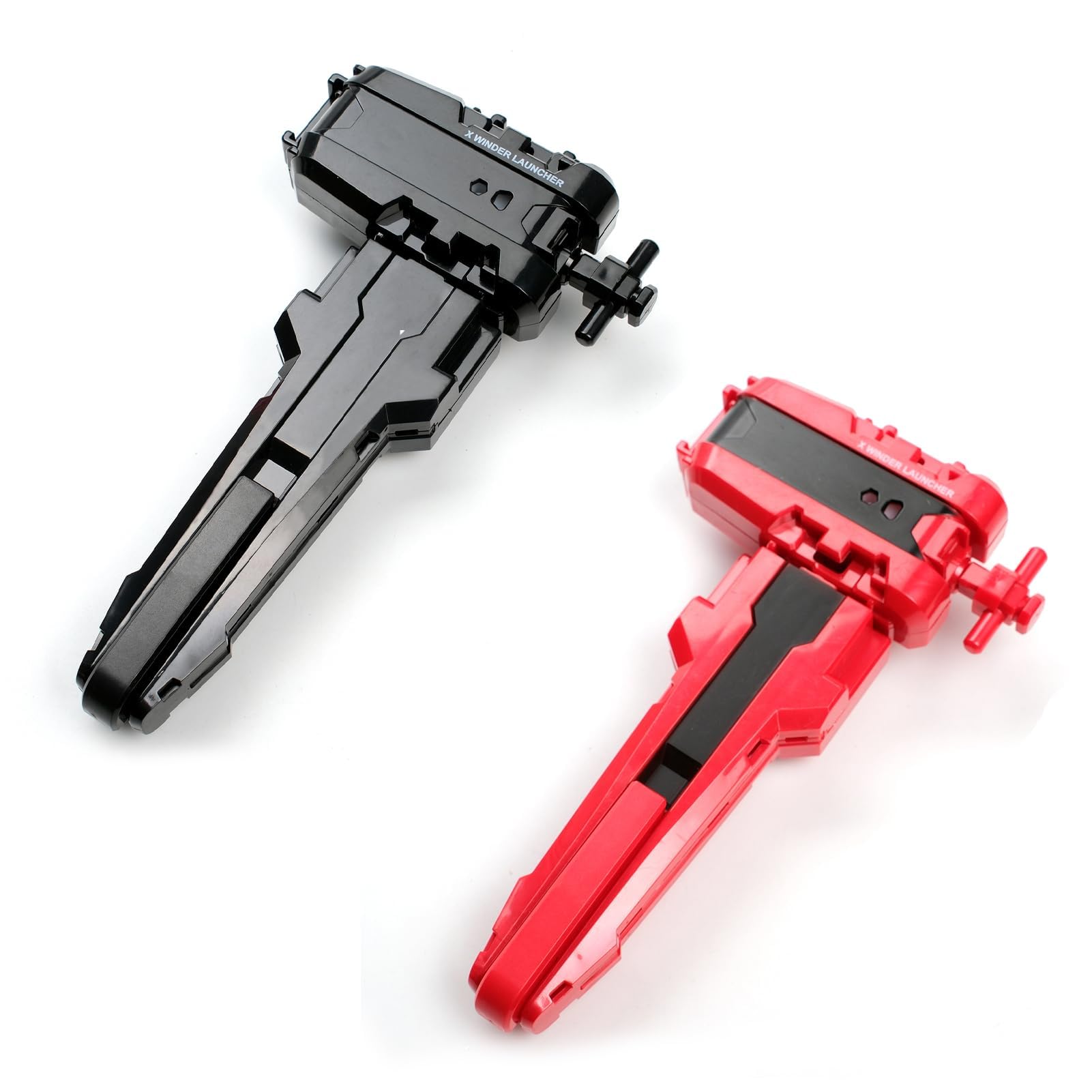 2 Pack X String Launchers, X Winder Launcher with Grip, Two Launch Mode, Only Work with X Right Spinning Top(Red+Black)