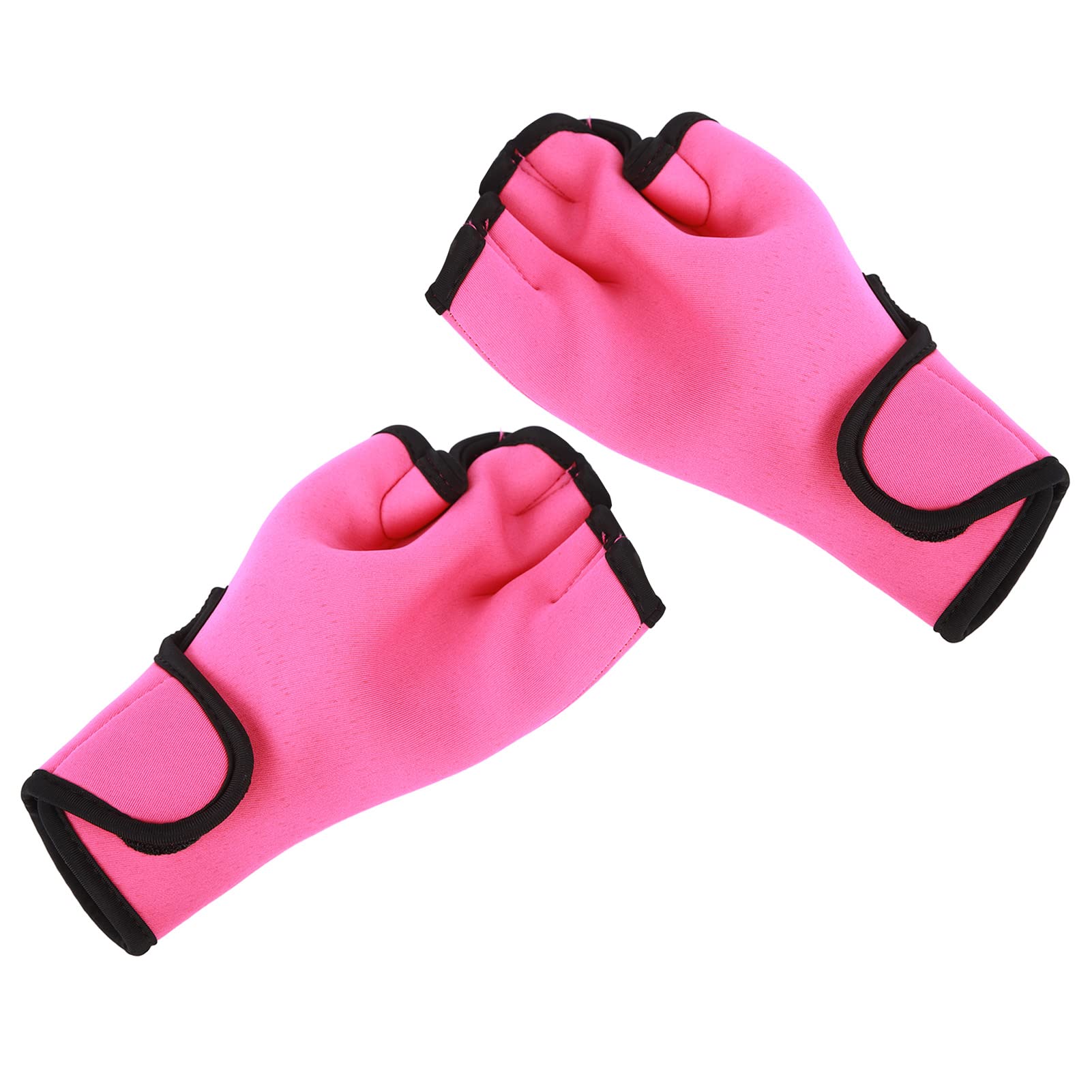 Swimming Webbed Gloves for Kids Slip Resistant Half Finger Training Swim Gloves Diving Equipment One Pair for Better Aquatic Propulsion (S)