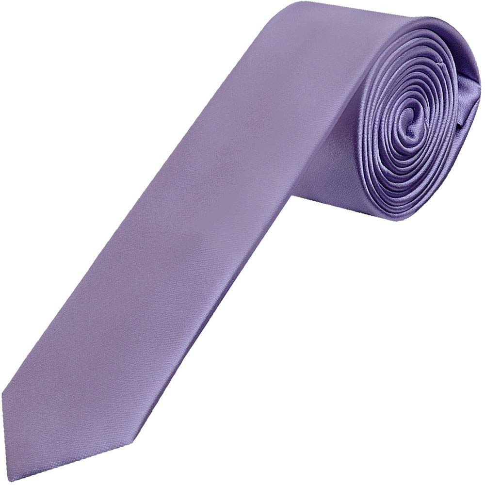 TiesRus Lilac Satin Skinny Boys Tie