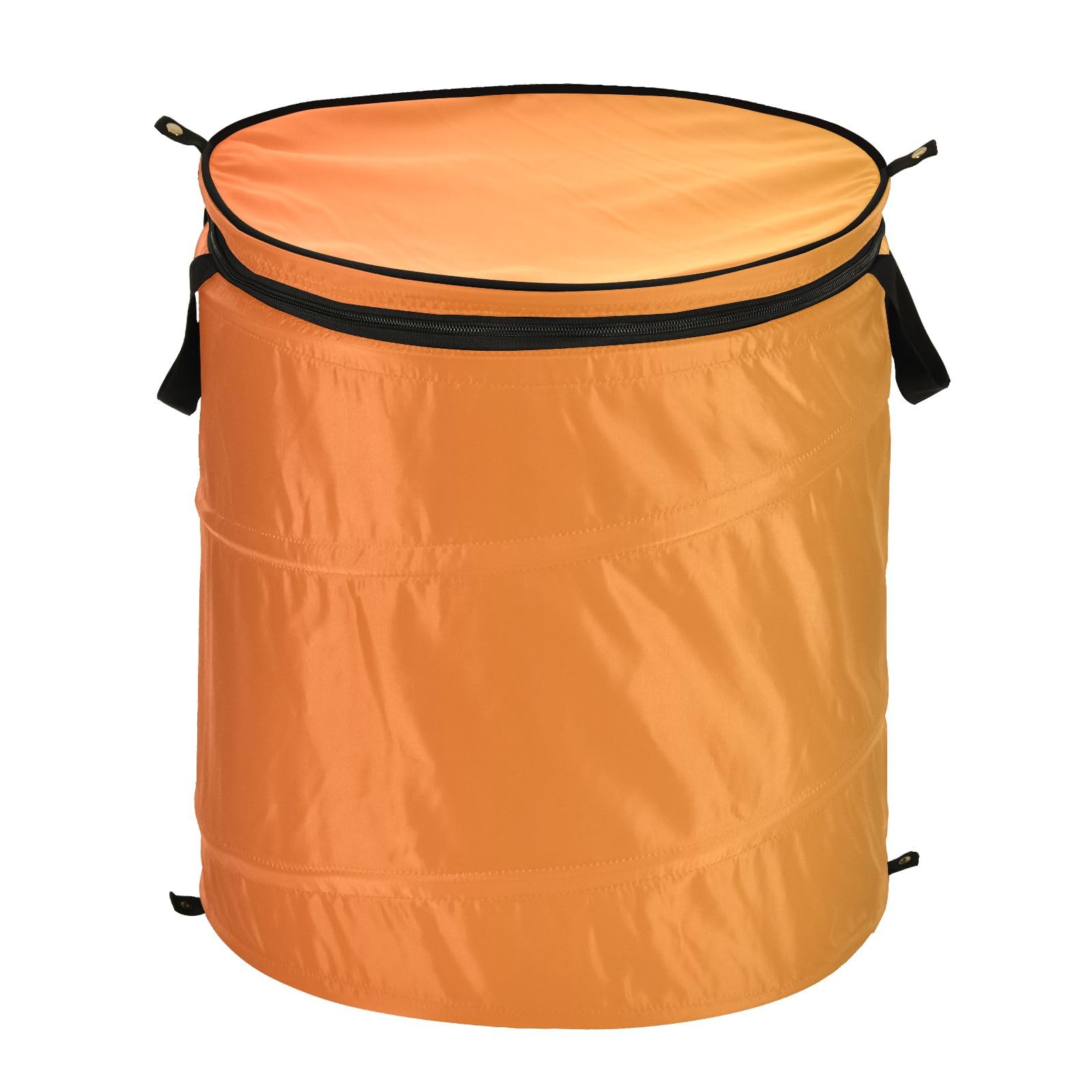 Orange Gradient Collapsible Laundry Basket Collapsible Round Storage Bin with Lid for Laundry Room, Bathroom, Kids Room, College Dorm, Travel