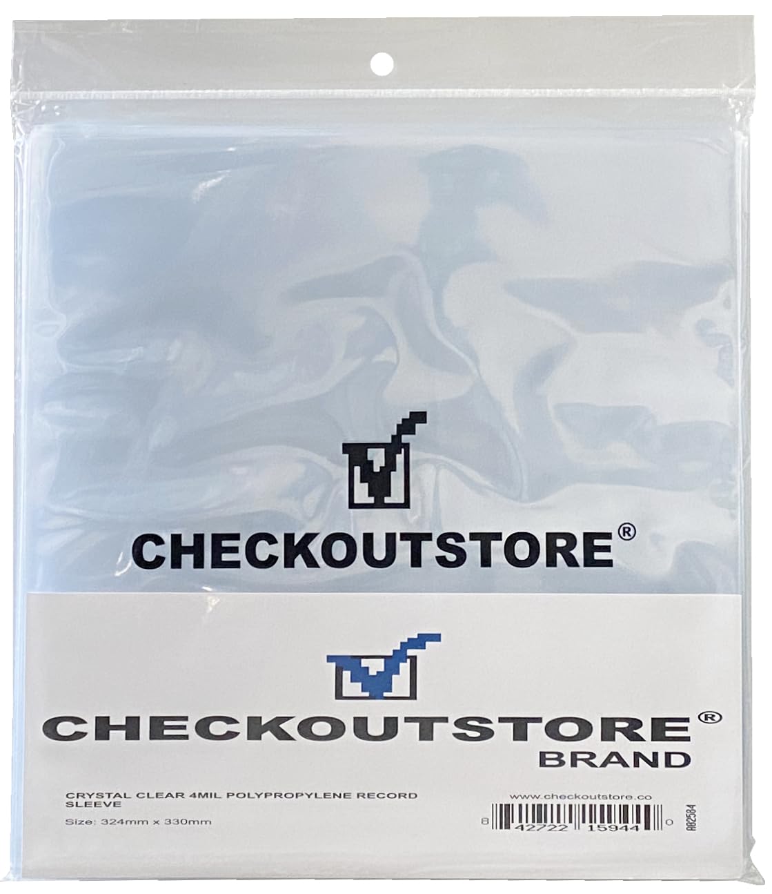 CheckOutStore 50 Crystal Clear Plastic OPP Outer Sleeves for 12" Vinyl 33 RPM Records-image-44