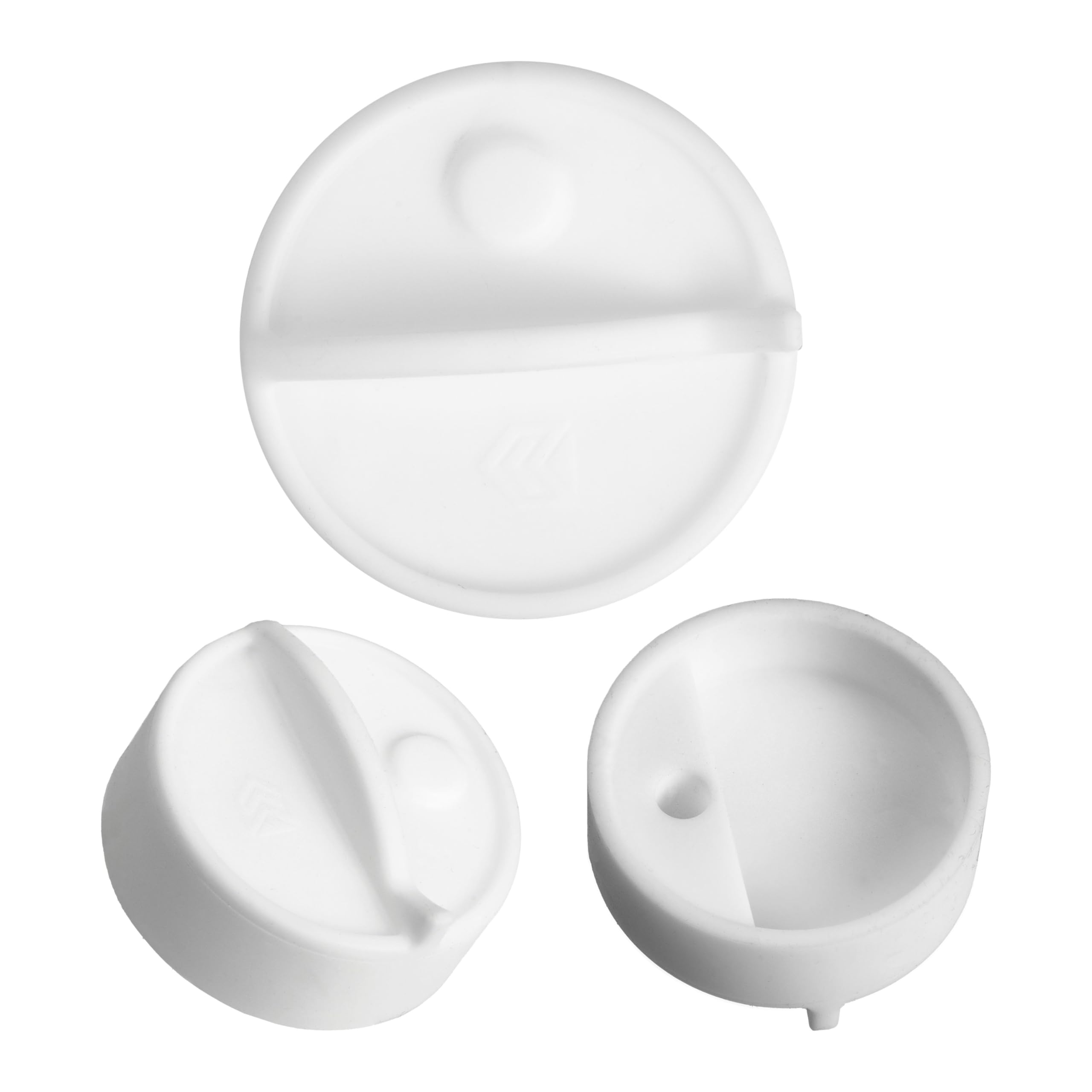 Cache-prise, 2 pièces, blanc, silicone, protection de la prise contre les éclaboussures, la poussière, couvercle de la prise type E France, capuchon pour les ouvertures de l'enrouleur de câble
