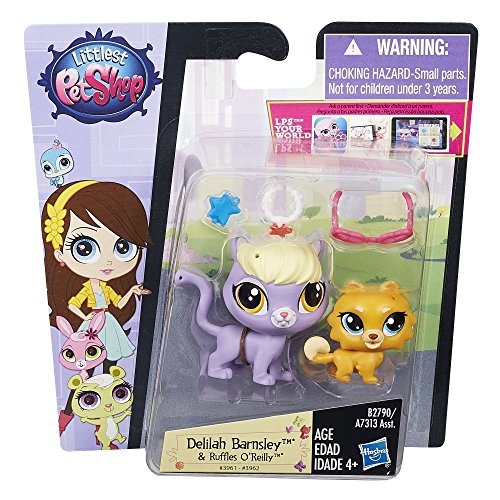 Littlest Pet Shop Pet Pawsabilities Delilah Barnsley y Ruffles O'Reilly Muñecos miniatura 2