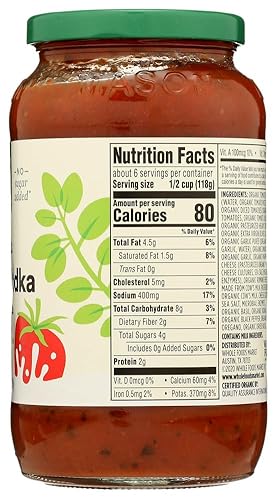 365 By Whole Foods Market, Organic Creamy Vodka Pasta Sauce, 25 Ounce #TOP4