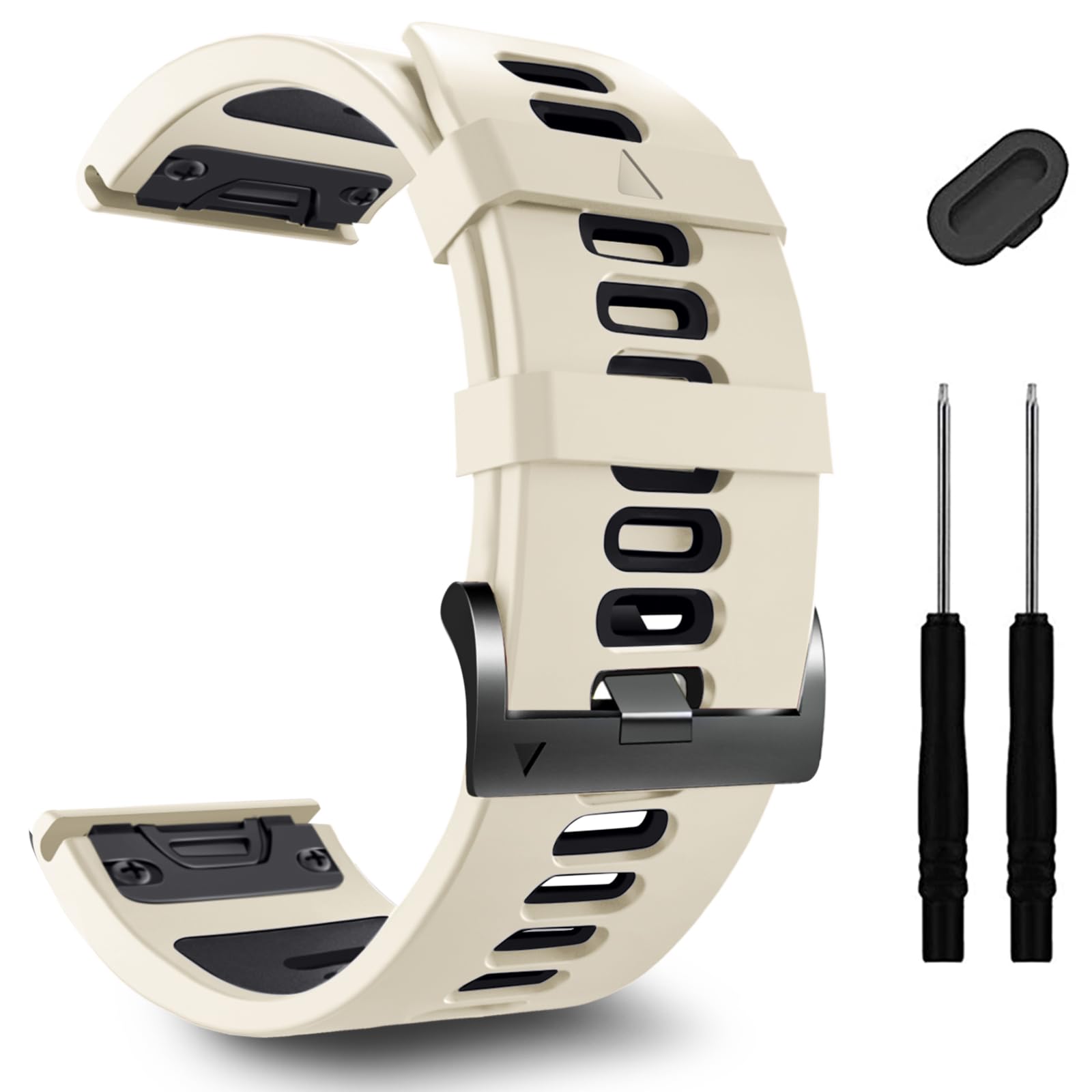 ZPJPPLX 26mm Easy Fit Watch bands For Tactix 8/Fenix 8 7X Pro 6X 5X,Soft Silicone Sport Straps Compatible for Garmin Tactix8/7/Fenix 6X Pro/5X Plus/Enduro3 2/Descent Mk2i/3i Epix Pro quatix 8 51mm
