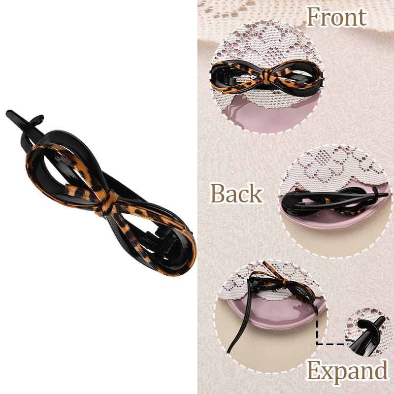 Pinza para cabello plana Sisadodo modelo XJJHairclip37-01Leopard color leopardo miniatura 5