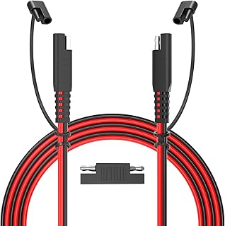 BBHEJJ 10FT SAE Extension Cable, 12AWG SAE to SAE Extension Cable Quick Disconnect Wire Harness, SAE Connector Cable for Solar Panel, Battery, Motorcycle, Cars, RV