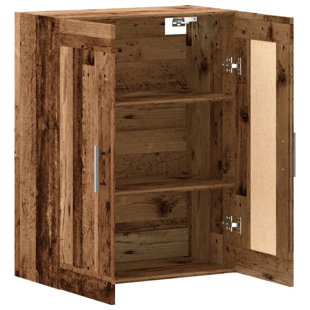 vidaXL Wandschrank Altholz-Optik 69,5x34x90 cm Holzwerkstoff, Schrank, Hängeschrank, Beistellschrank, Lagerschrank, Hängewandschrank, Schwebeschrank