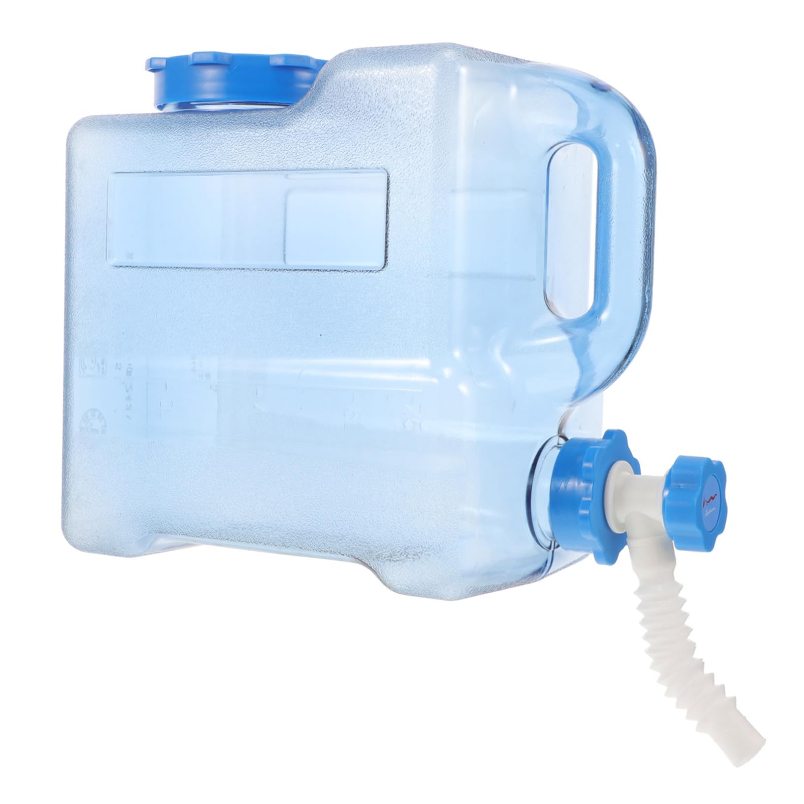 Tragbarer Wasserkanister Camping 7,5l aus PC mit Auslaufhahn Leichter Wasserspeicherbehälter für Outdoor zum Wandern und Klettern