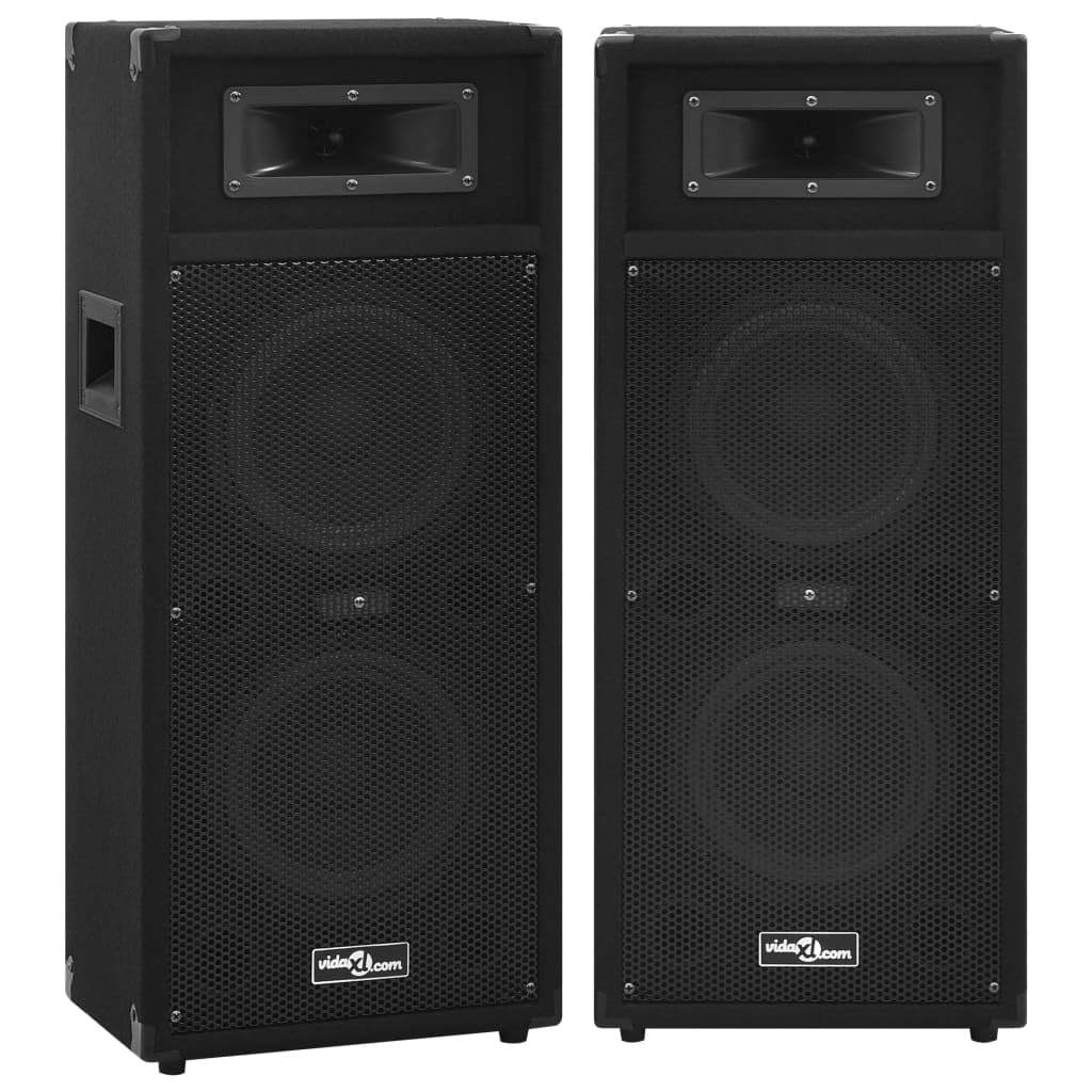 vidaXL HiFi Bühnen Lautsprecher 2 STK., Lautsprecher Boxen mit Subwoofer, Musikbox Bass Box für Konzert Party Disco, Professionell Passiv, 1000 W