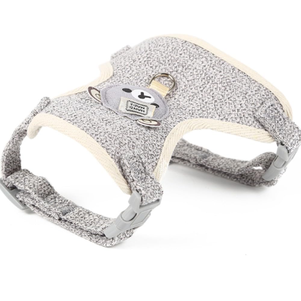 Harnais pour Lapins Laisse Réglable 27-35 cm 1,20 m Gris S