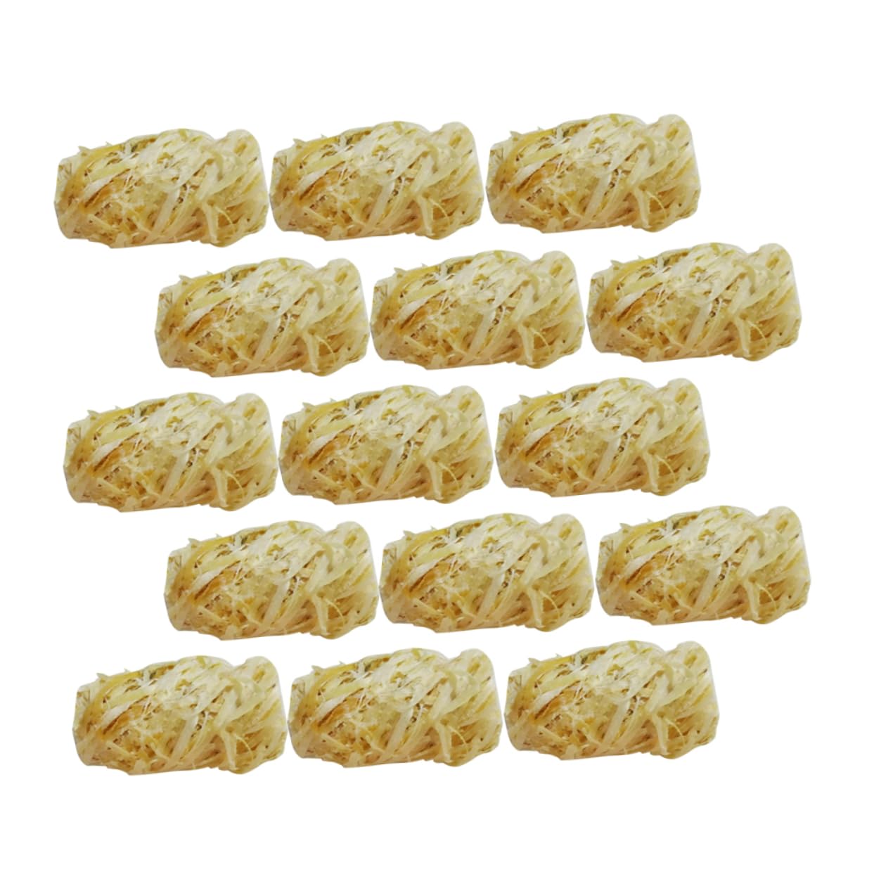 Levemolo Firelighters 32 Pack Natural Wood Firelighters for Grill Campfires Barbecues Wood Burner Emergency Outdoor Cooking