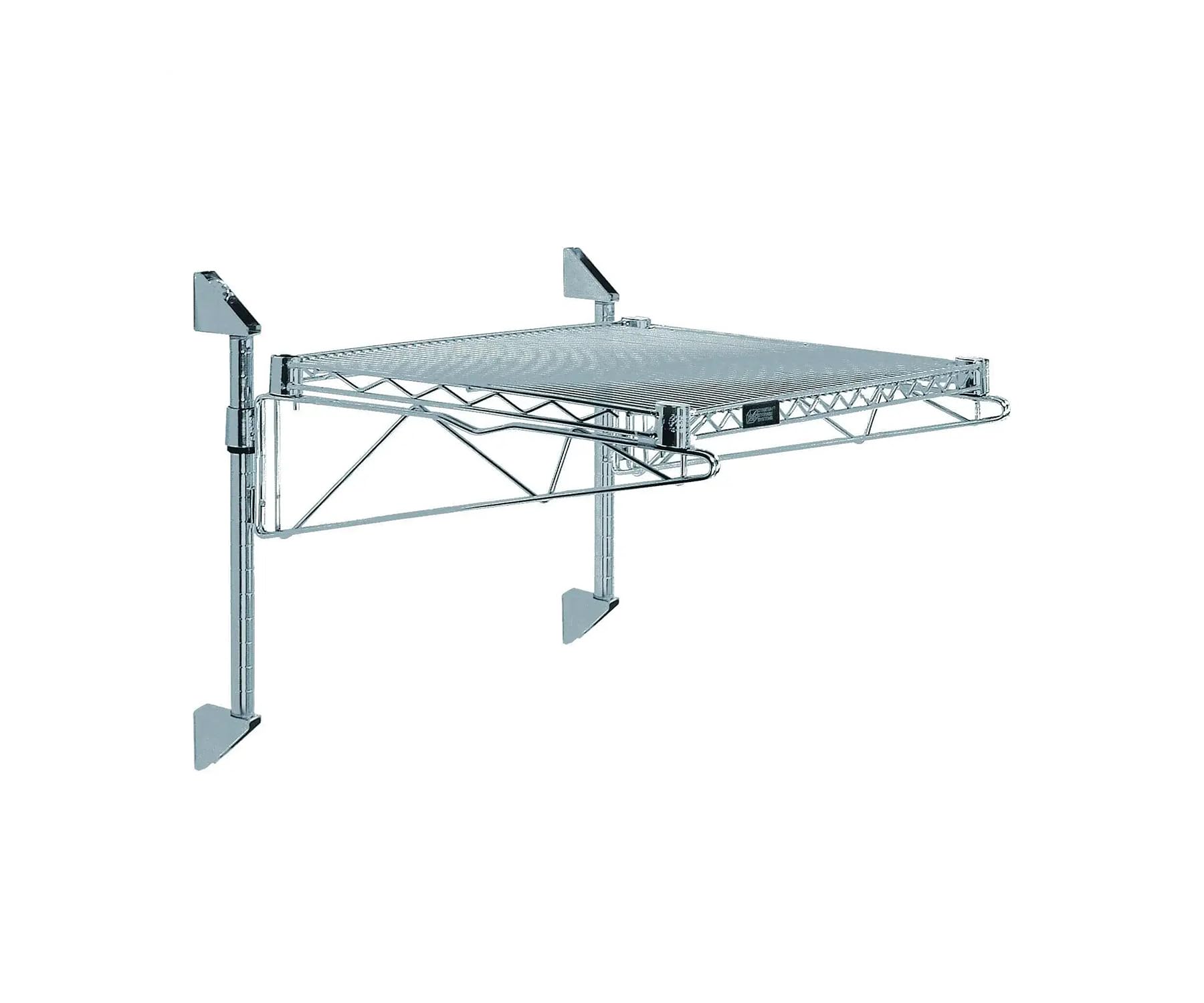 Quantum Storage Systems WC14-CB2430GY Heavy Duty Cantilever Single Shelf Post Wall Mount With (2) Mounting Bracket Color Gray Epoxy