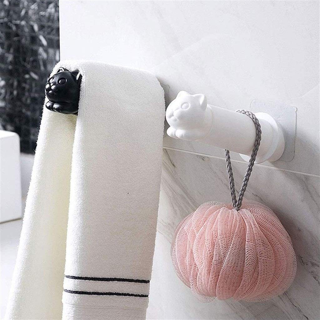 Portarrollos de Papel higiénico, Portarrollos de Papel higiénico de Pared para Gatos, Portarrollos de Papel higiénico de Polipropileno para Cocina, Colgador de Papel higiénico Adhesivo, acce