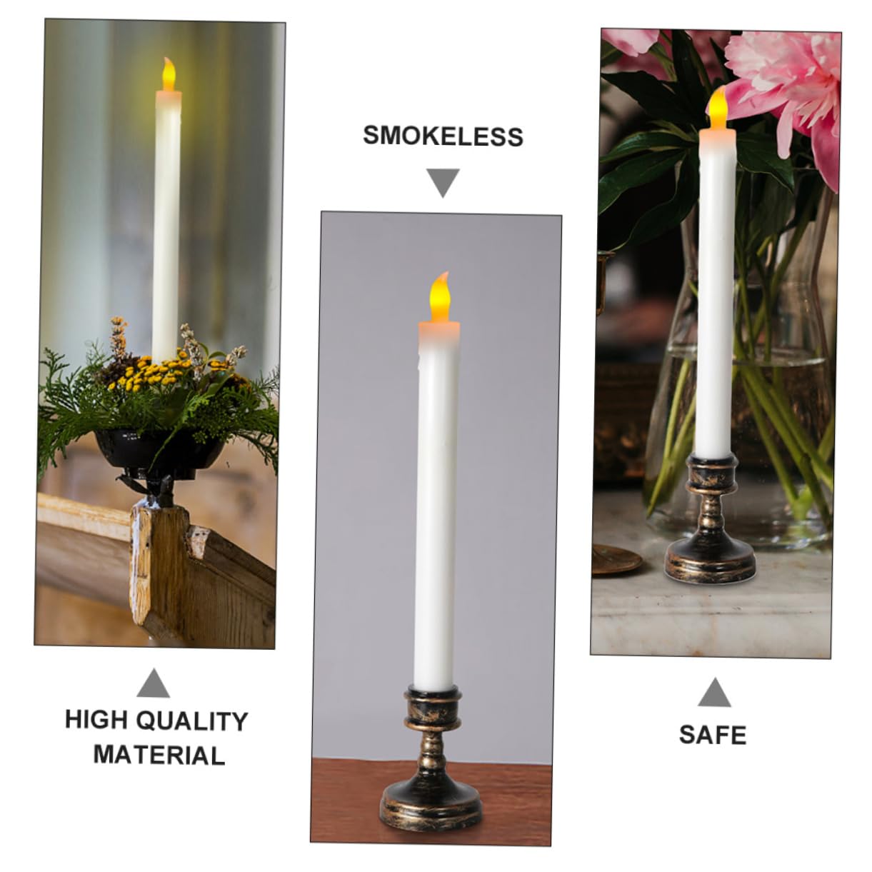 8pezzi Candela Led Per Decorazioni Festive e Matrimoni e Batteria Base Inclusa