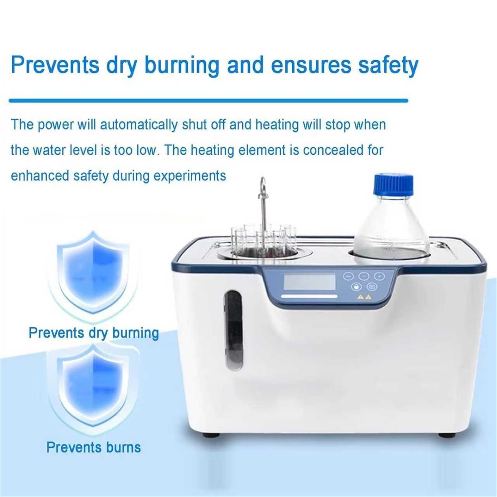 Baño María Digital De Laboratorio, Calentador Termostático De Baño De Agua De Laboratorio, Interior De Acero Inoxidable De 5 L, Con Temporizador/temperatura RT-100 ℃