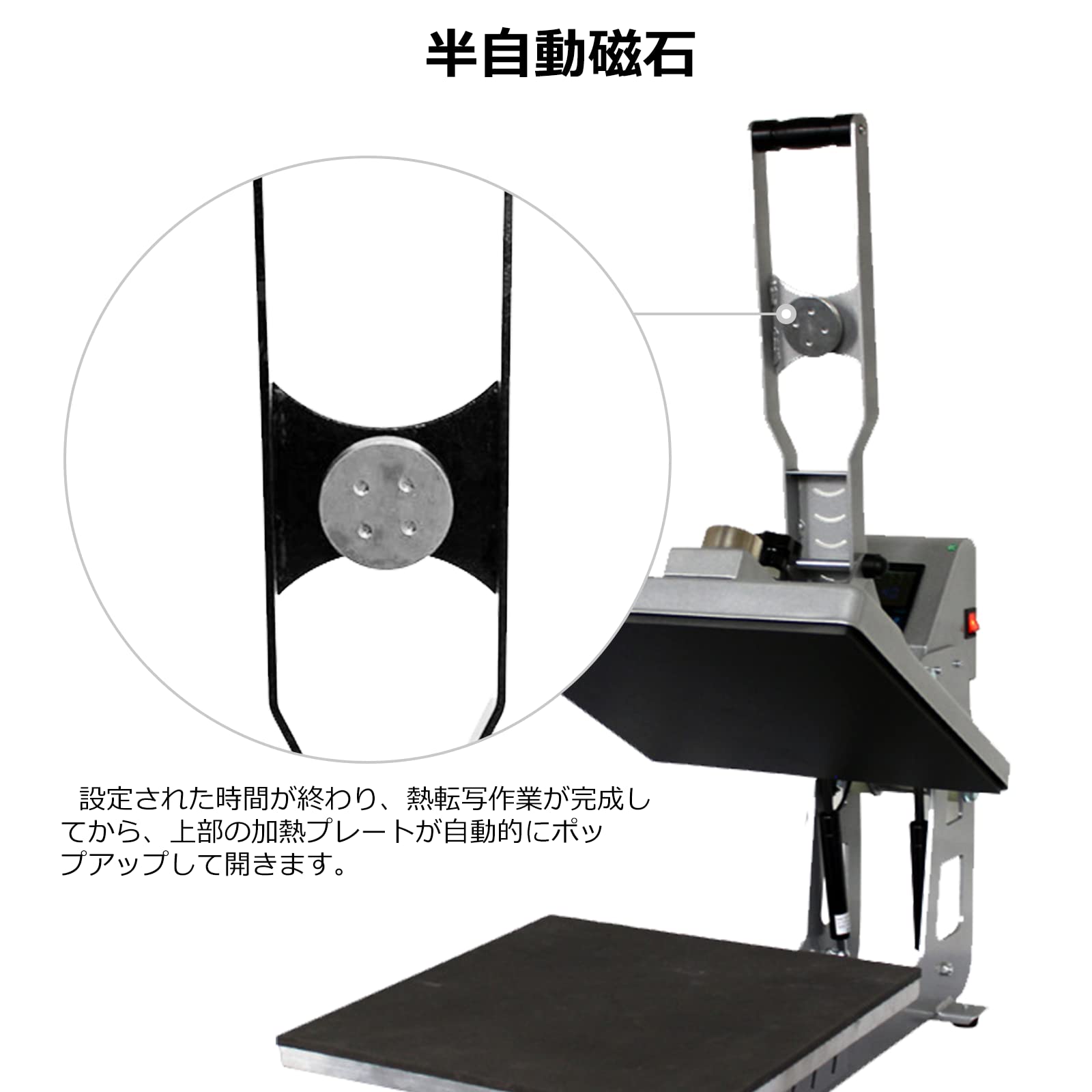 Amazon.co.jp: BAOSHISHAN手動熱転写プレス機 Tシャツ熱転写プレス機