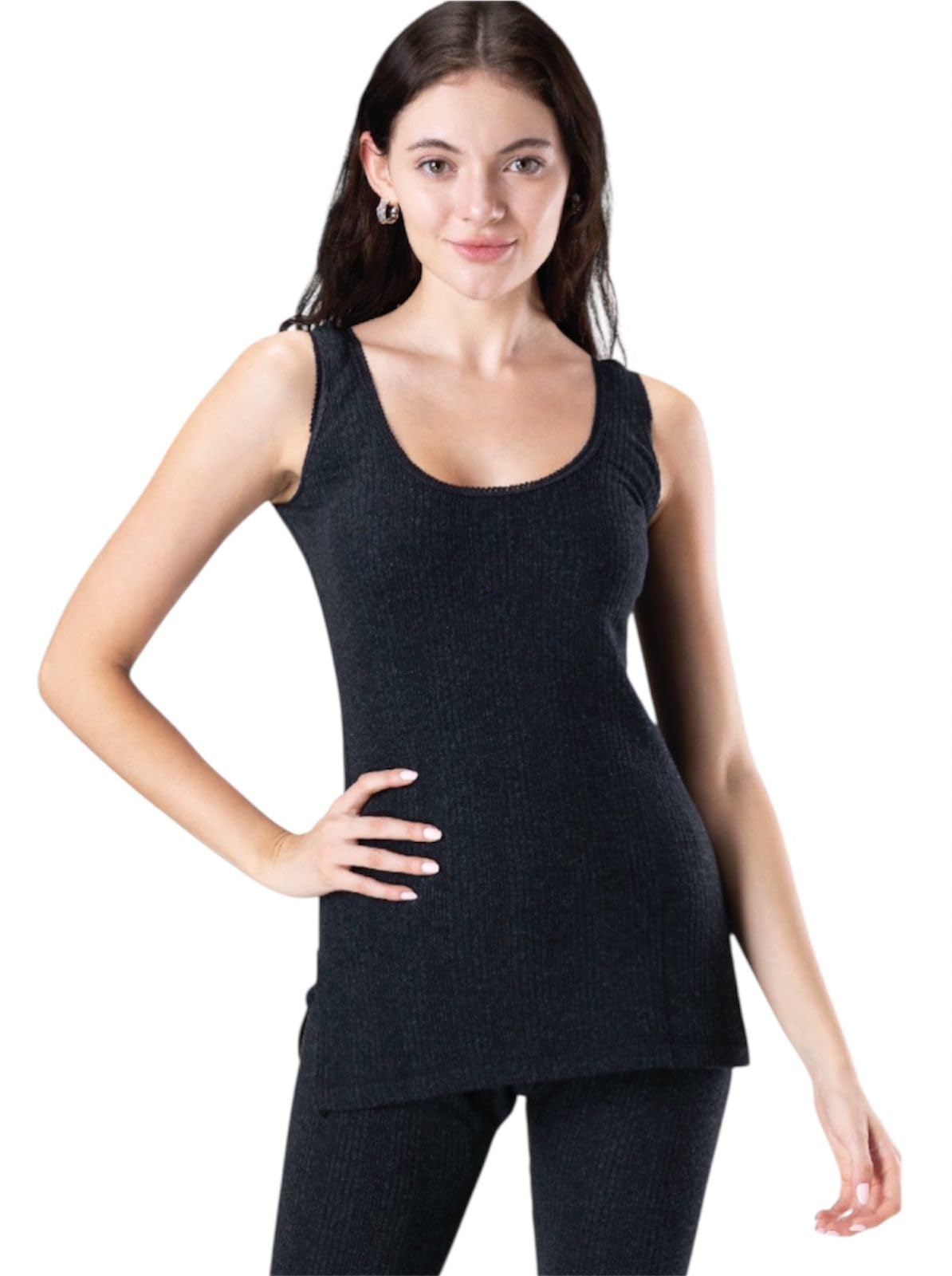 Women’s Woolen Thermal Set Sleeveless Top and Trouser Warm Inner Wear Cotton-image-25