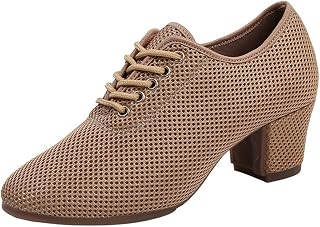 omcam Ballroom Dance Shoes, Dancing Shoes for Ladies Female Salsa Latin Tango Practice Performance Shoes