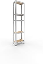 shelfplaza® 180 x 45 x 23 cm Heavy Duty Galvanised Metal Shelving Unit 5 Levels/175kg Load Capacity/Metal Shelf, Storage Shelves & Shelves, Garage Storage Shelves, Steel