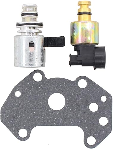 NewYall Juego de 2 solenoides de gobernador de presión de transmisión automática y sensor con junta para Mitsubishi Mighty Max Jeep Grand Cherokee