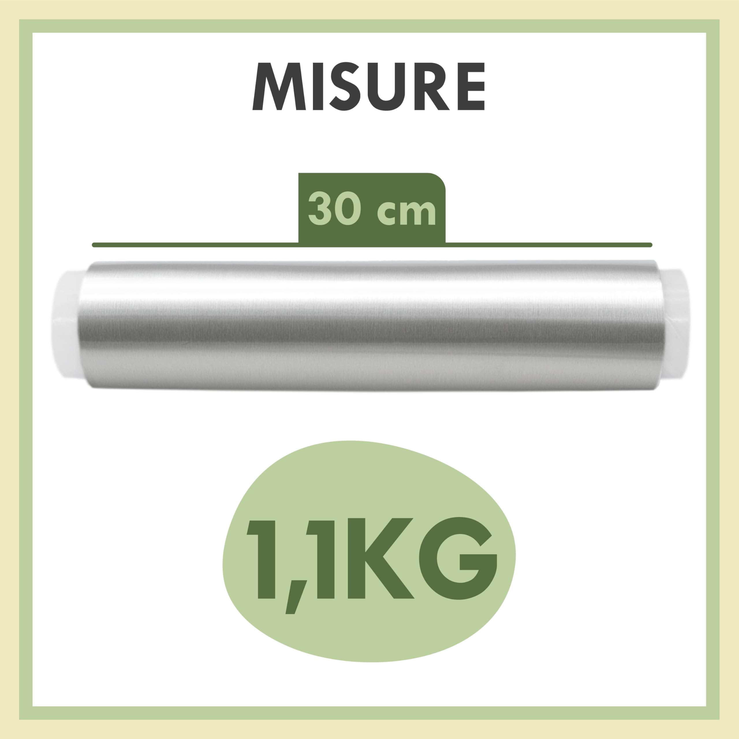 Alluminio Rotolo Alimenti 30 cm di larghezza 1,1KG Peso Carta Alluminio Professionale Extra Spesso Carta Argento Adatta Per Parrucchieri Colpi Di Sole Catering