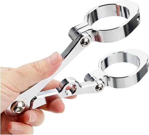 Miniatura 5 de Soporte para faros delanteros de motocicleta de 1.49 a 1.61 pulgadas, accesorios de moto compatibles con Cafe Racer, soporte de foco CNC con