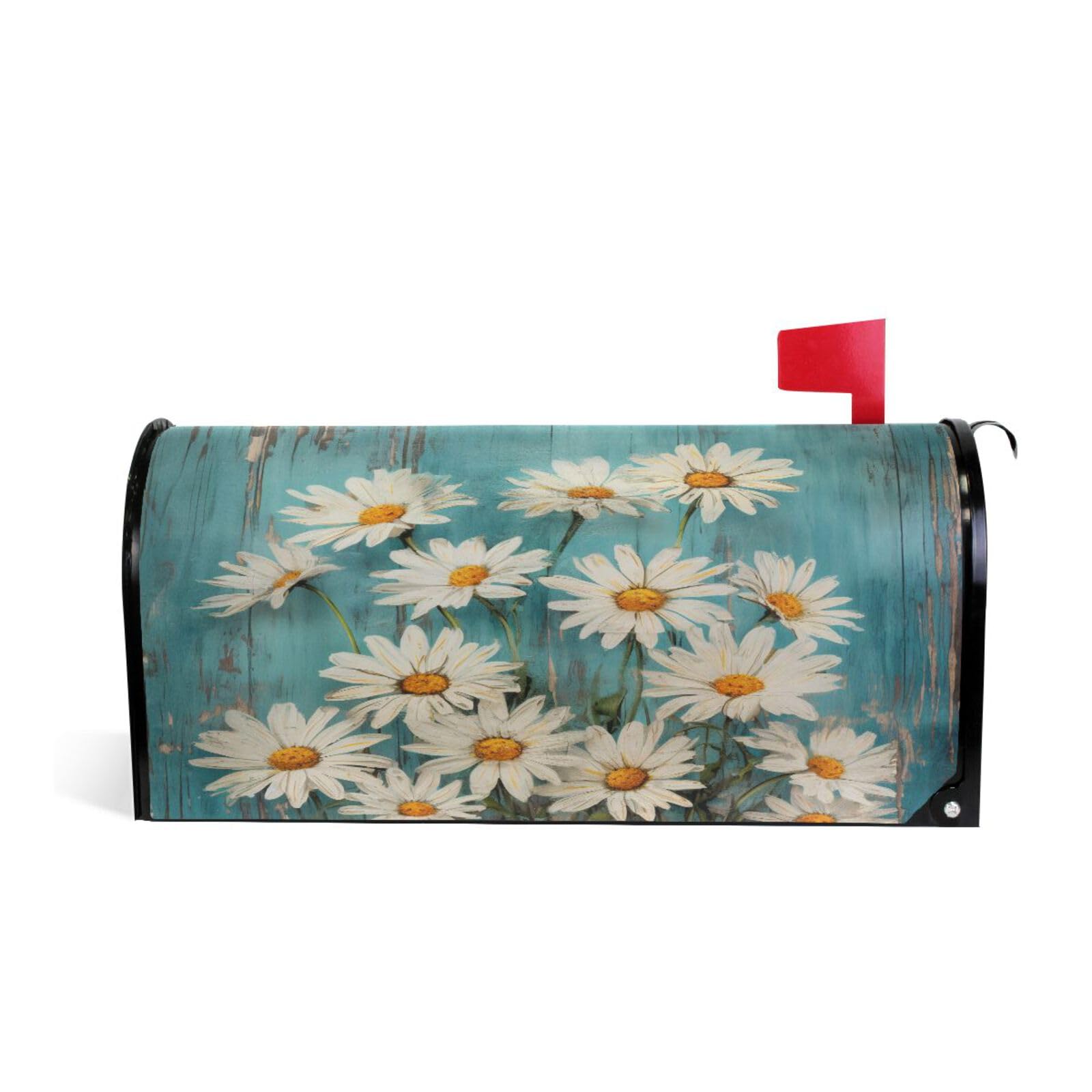 Magnétique couverture boîte aux lettres grand format étanche à motif floral