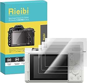 Rieibi Protetor de tela compatível com Sony Alpha ZVE10 II, filme de vidro temperado para câmera sem espelho Alpha ZVE10 II/ZV-E10 II, película protetora ultrafina de 0,25 mm, dureza 9H