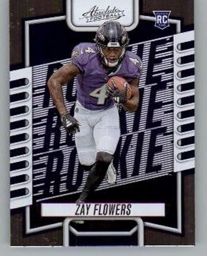 2023 Absolute 111 Zay Flowers RC Rookie Baltimore Ravens NFL Football Base Trading Card